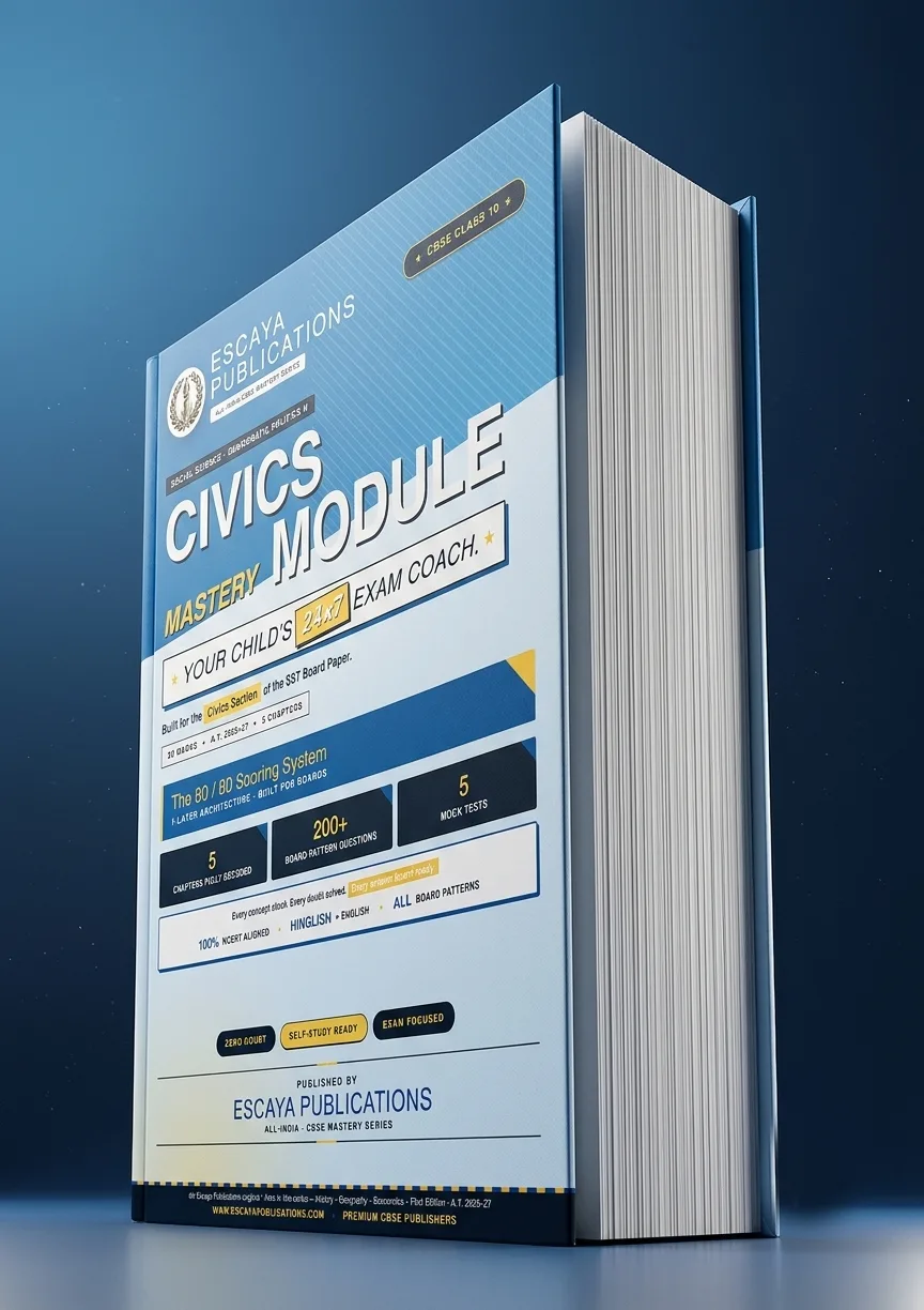 The Escaya Civics Mastery Module — premium board-built print