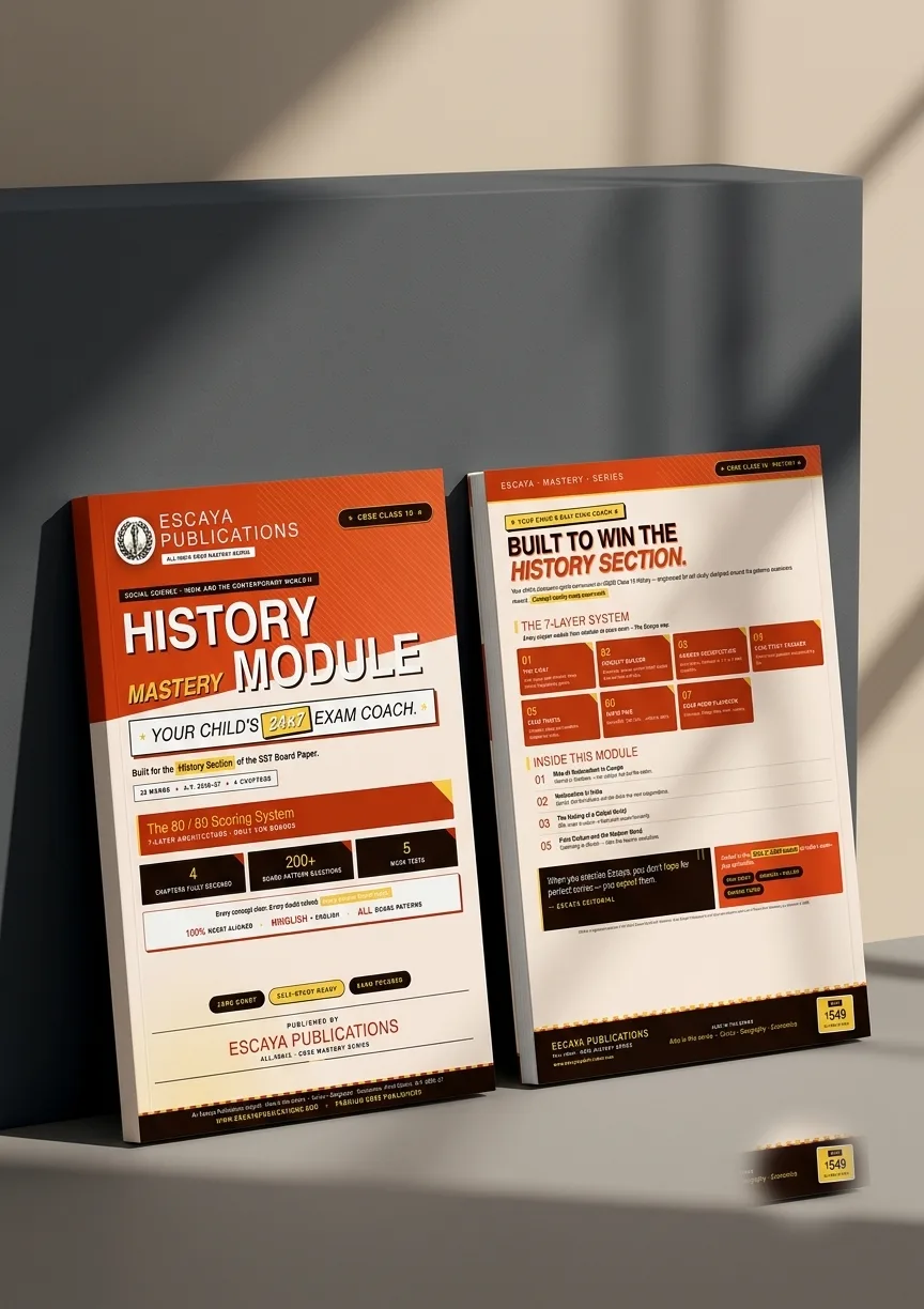 The Escaya History Mastery Module, front and back